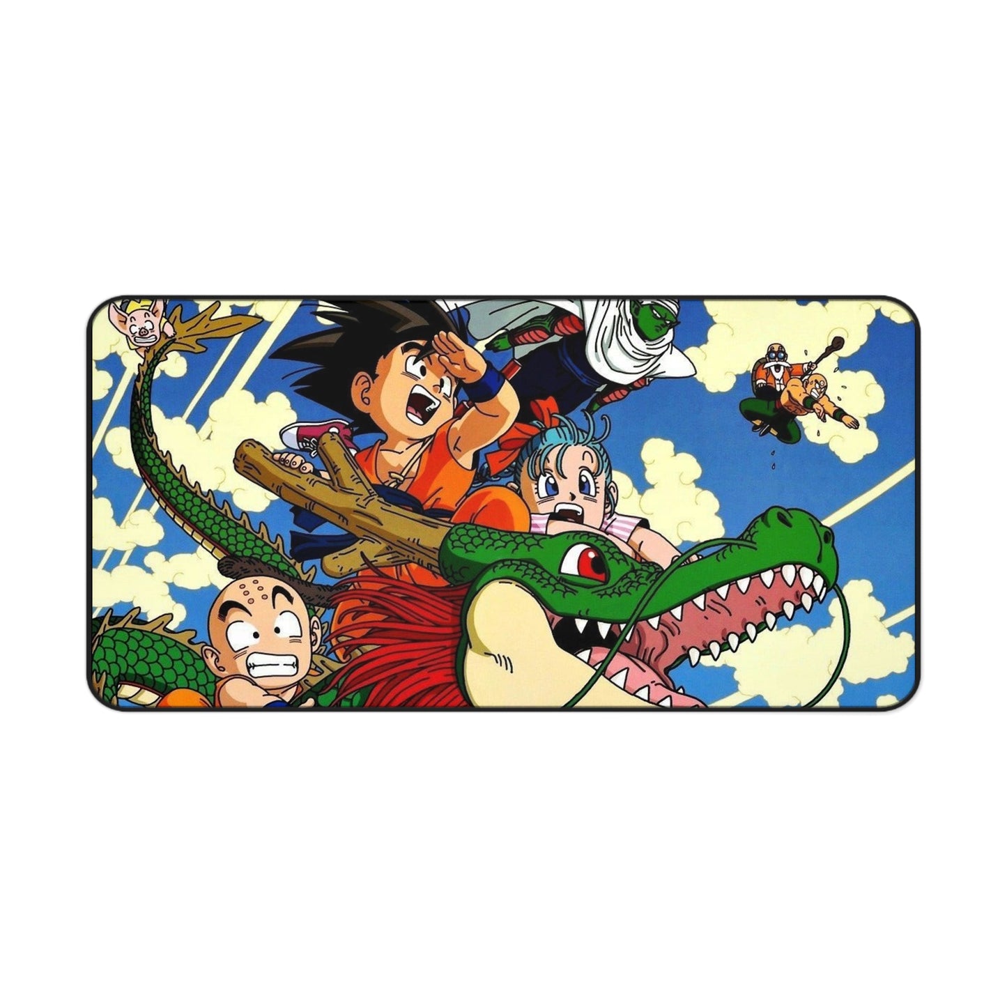 Young Goku Riding Shenron [Dragon Ball] Mousepad